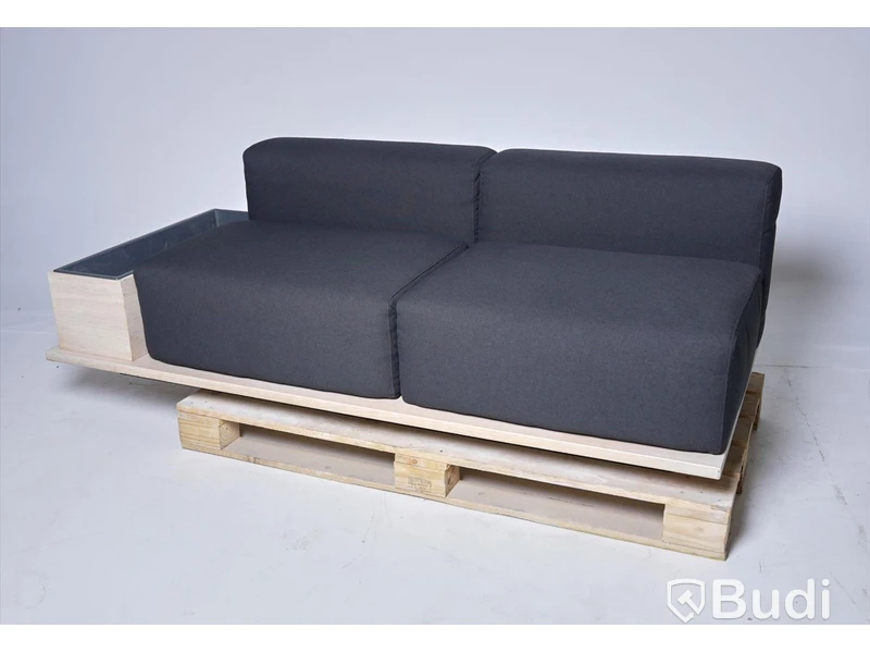 Designsoffa med växtförvaring - Meet designad av Fattorini & Rizzini & Partners för Offecct, 2-sits. OBS! sista bilden är referensbild