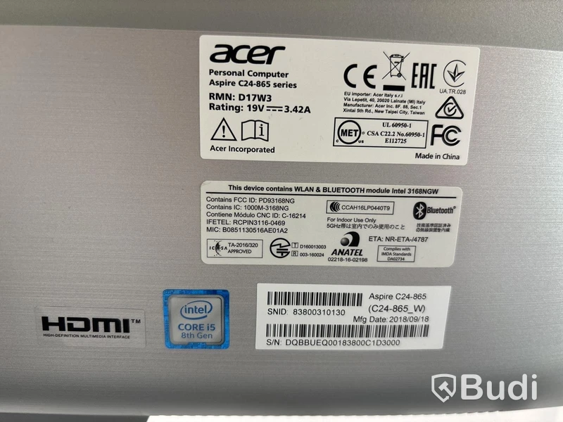 Stationär dator Acer Aspire C24-865