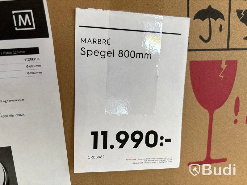 Rund spegel Marbre CRB8080 - 800 mm