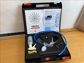 Testkit för täthetskontroll av tätskikt.