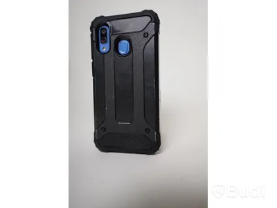 Samsung Galaxy A40 blå med stöttåligt skal