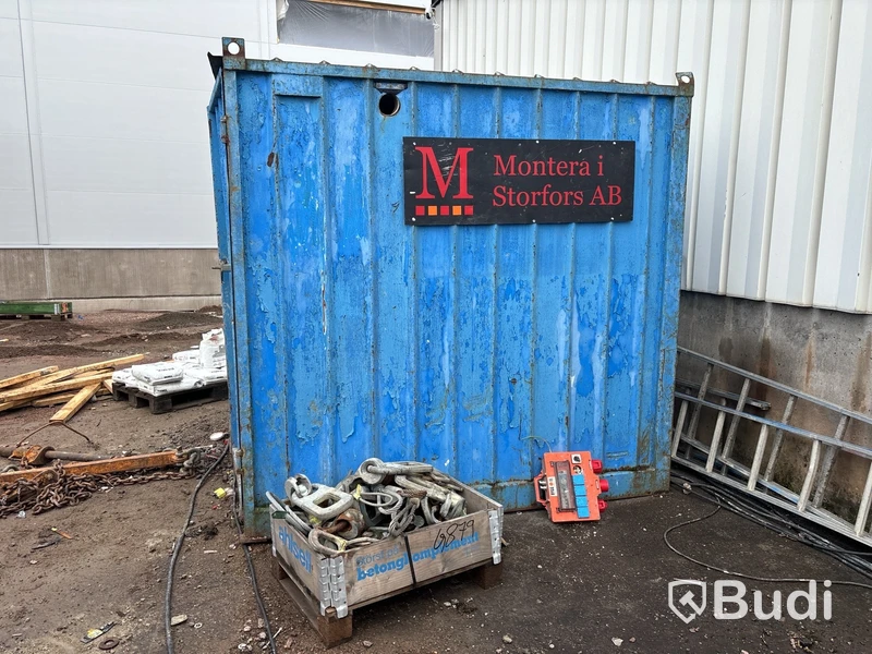 10 fots container med innehåll