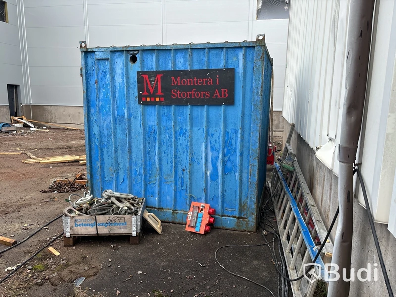 10 fots container med innehåll