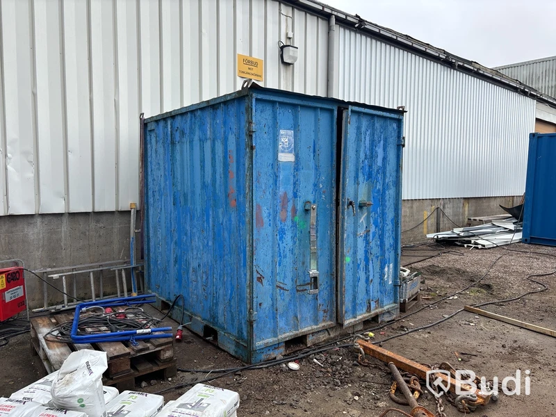 10 fots container med innehåll