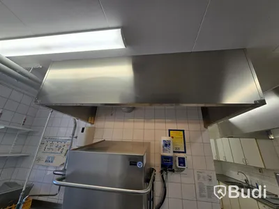 Fläktkåpa för diskmaskin, med belysning.