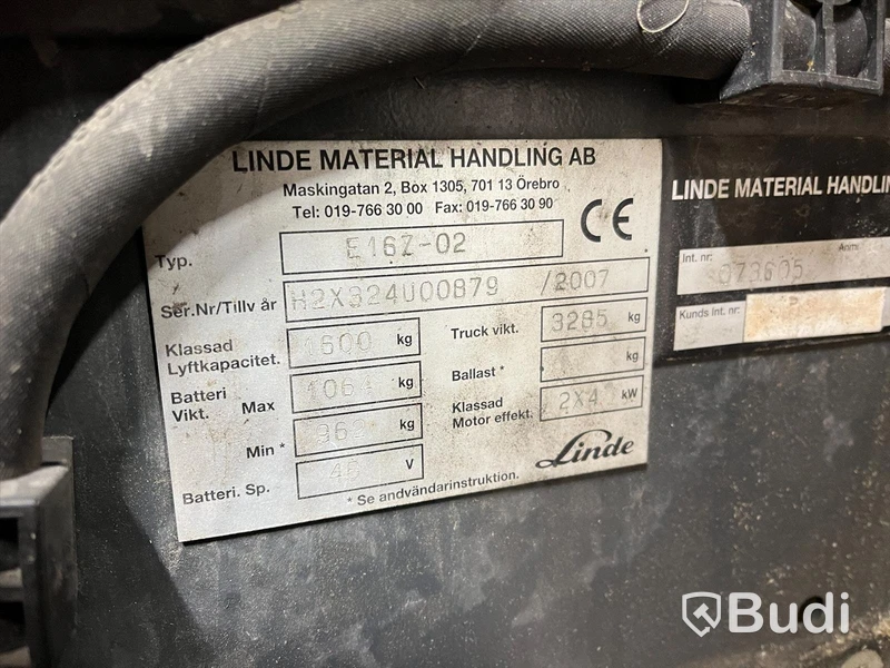 Motviktstruck Linde E16Z-02