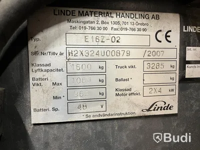 Motviktstruck Linde E16Z-02