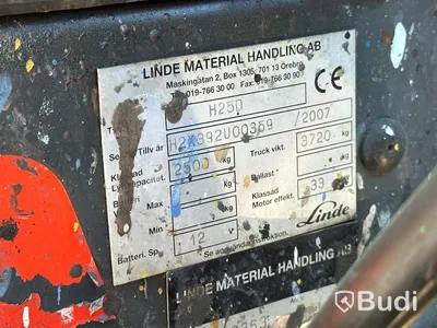 Motviktstruck Linde H25D - 2007