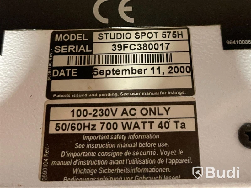 Spotlights 2st - Studio Spot 575H
