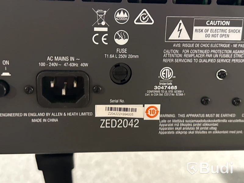 Analogt mixerbord Allen & Heath ZED420