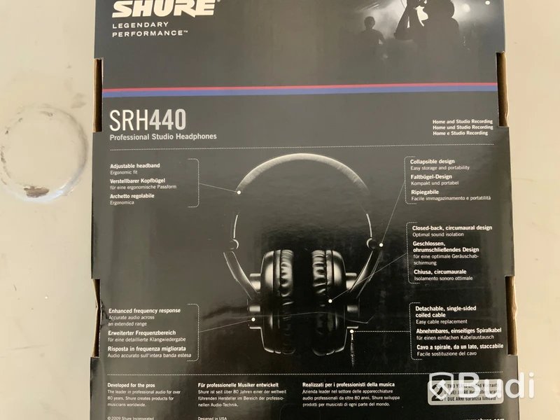 Studiohörlurar Shure SRH440