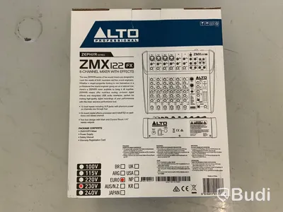 Mixerbord 8-kanaler Alto ZMX122FX