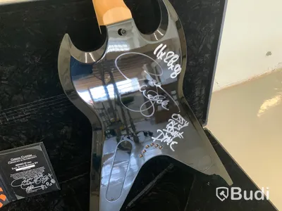 Gibson Custom ink case Inspired by Zakk Wylde Buzzsaw ZV, Signerad av Zakk Wylde