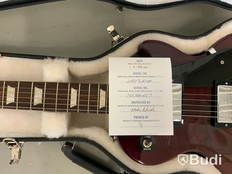 Gibson Les Paul Studio Signerad av okänd ink certifikat