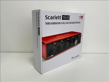 Focusrite scarlett 18i8, Ny i kartong 