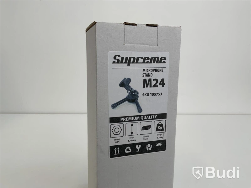 Mikrofonstative, SUPREME M24, Ny i kartong