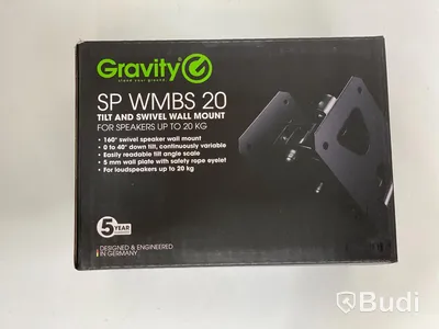 6 x Gravity SP WMBS 20 tilt and swivel wall mount - högtalarfästen
