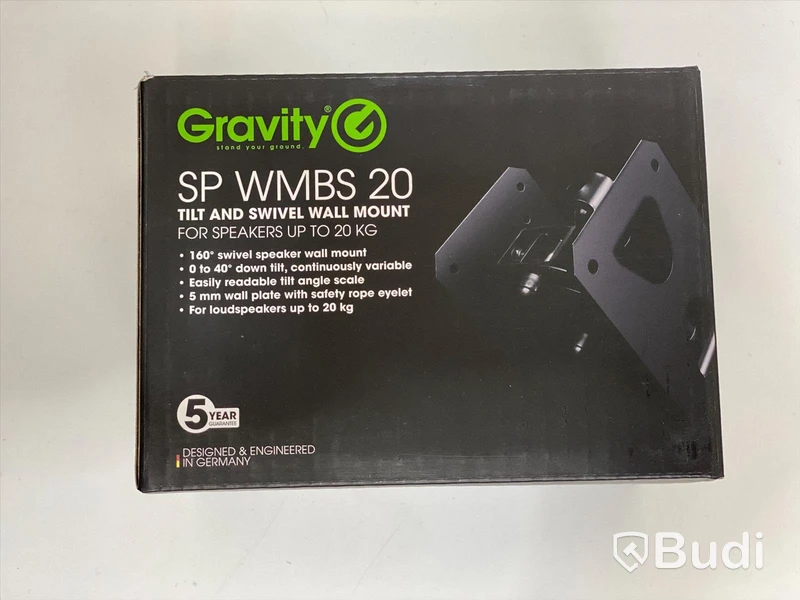 6 x Gravity SP WMBS 20 tilt and swivel wall mount - högtalarfästen