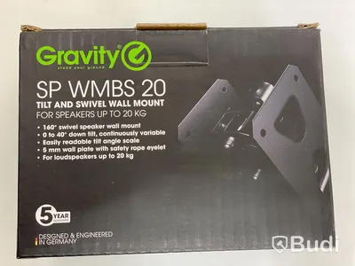 6 x Gravity SP WMBS 20 tilt and swivel wall mount - högtalarfästen