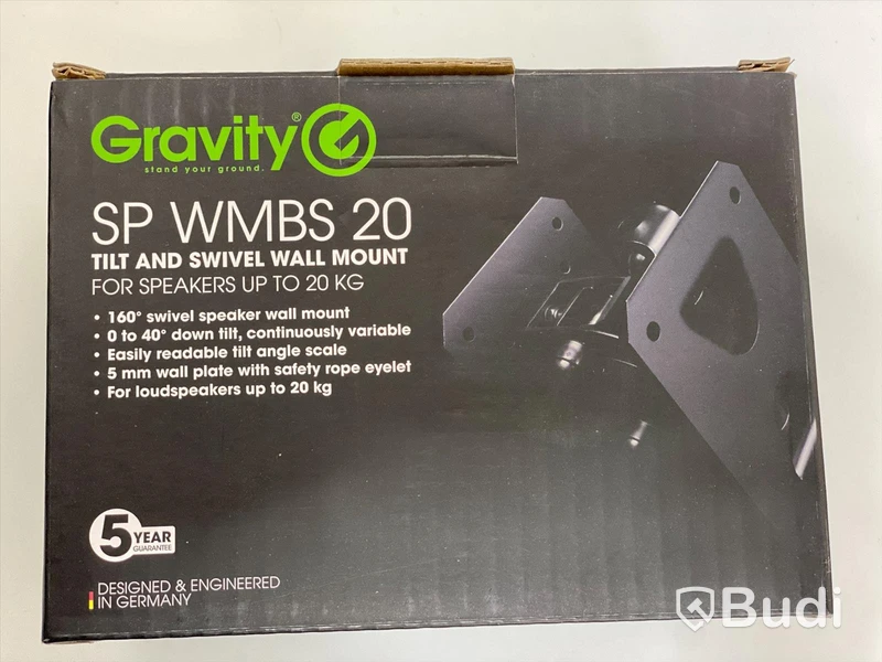 6 x Gravity SP WMBS 20 tilt and swivel wall mount - högtalarfästen