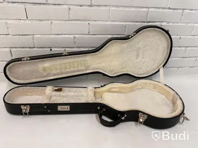 Gibson Les Paul case med skador på klädsel, se bilder
