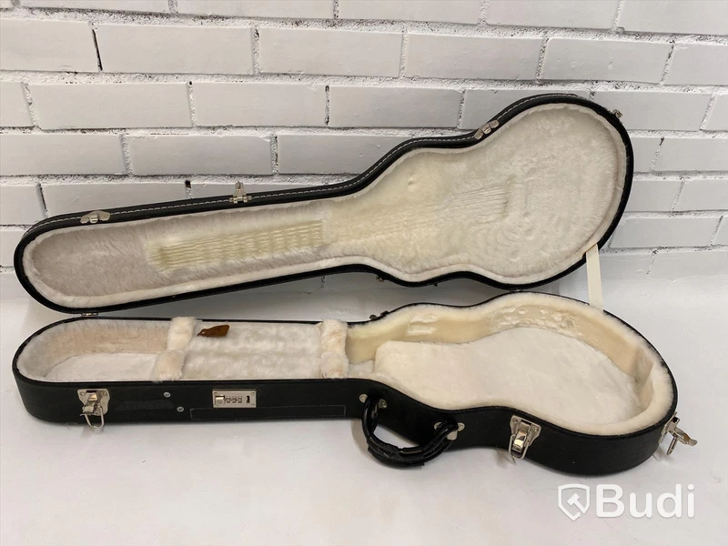 Gibson Les Paul case med skador på klädsel, se bilder