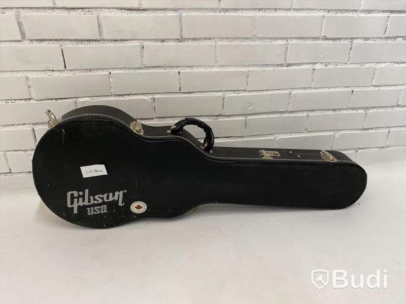 Gibson Les Paul case med skador på klädsel, se bilder