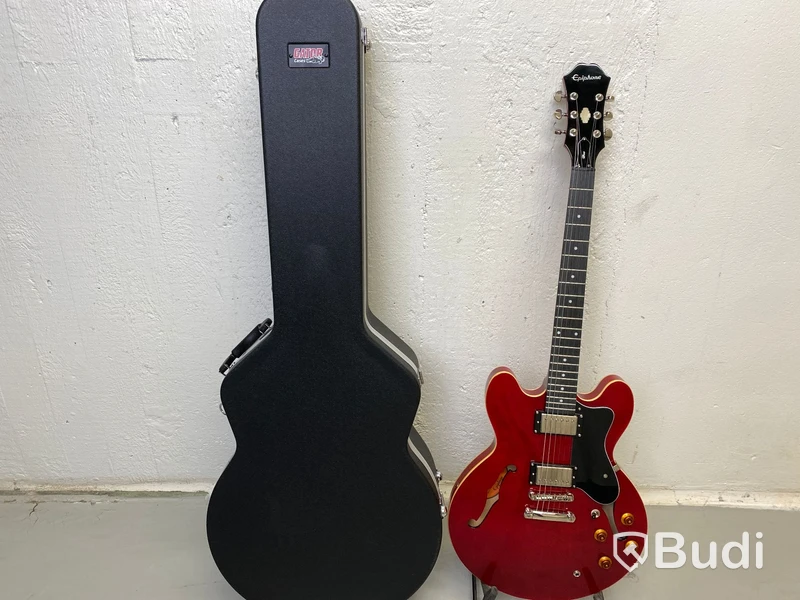 Elgitarr Epiphone Dot Cherry med Gator Case