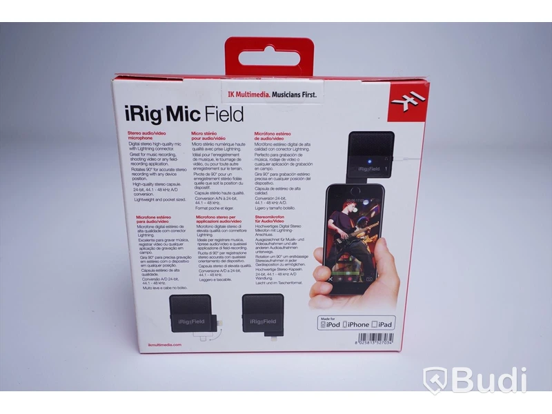 iRig Mic Field med lightningkontakt för Iphone