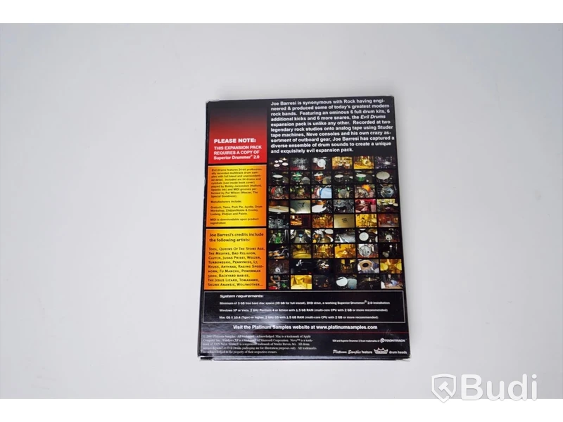 Platinum Samples Joe Barresi Evil Drums Sample Library for BFD