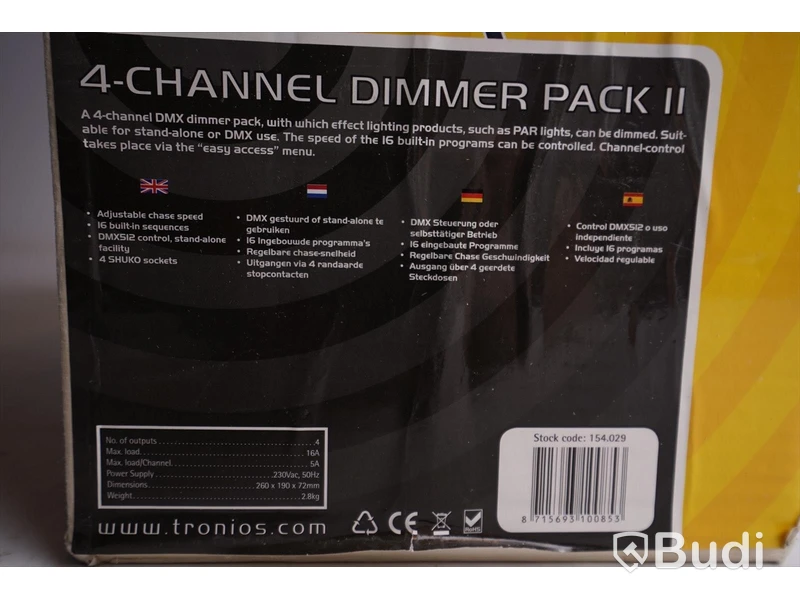 BeamZ 4 channel DMX dimmer pack II