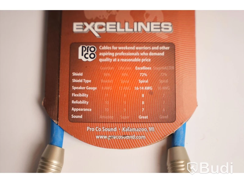 13st instrumentkablar 30cm, Excellines