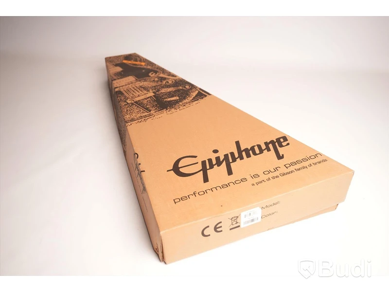 Epiphone Sheraton-II PRO Ebony, elgitarr oöppnad