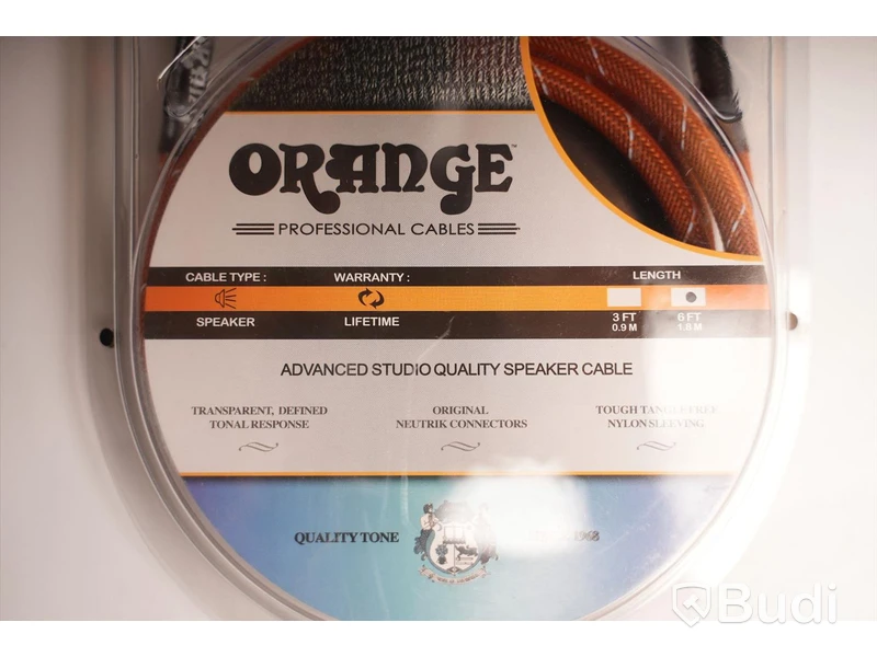2st Orange Speaker Cable 6ft, speakON och en Supreme SpeakON cable 2m