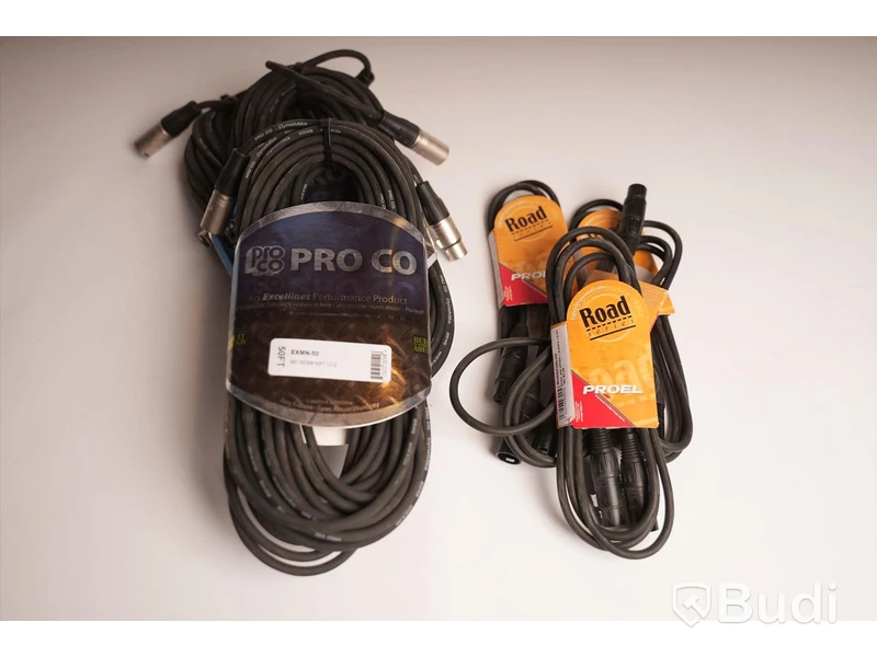 4 st Proel Road220LU2 och 3 st Pro Co EXMN-50