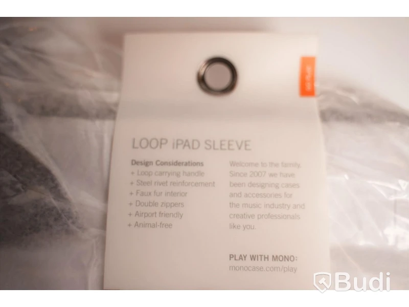 Mono Loop iPad Sleeve, iPadfodral oöppnad