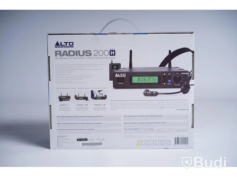 Trådlöst mikrofonsystem. Alto Radius 200H. Ny, Obruten förpackning.