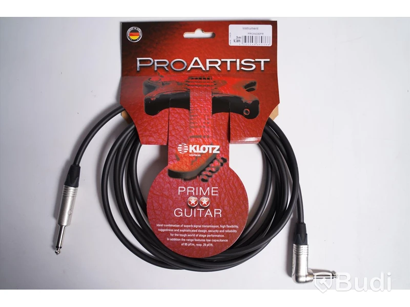Instrumentkabel 20st, Klotz Pro Artist Instr. Cable 3m. Ny, Obruten förpackning.