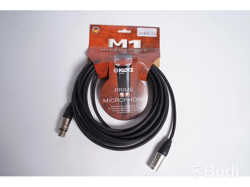 Mikrofonkabel 7,5m 20st, Klotz M1 Mic Cable bk. Ny, Obruten förpackning.