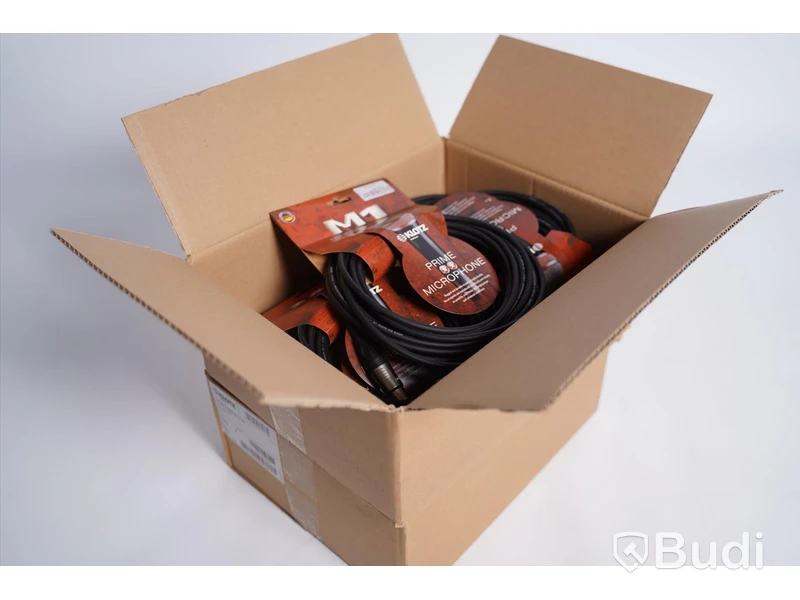 Mikrofonkabel 7,5m 20st, Klotz M1 Mic Cable bk. Ny, Obruten förpackning.