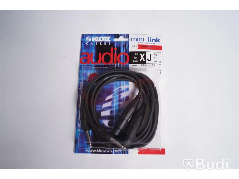 Patchkabel obalanserad 1,5m 20st, Klotz Patchlead KPK1. Ny, Obruten förpackning.