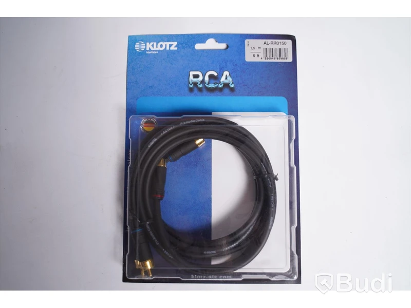 RCA-kabel 1,5m 20st, Klotz Superior RCA Cable. Ny, Obruten förpackning.