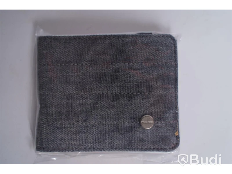 Plånbok grå 5st, Mono Die Cut Wallet. Ny, Obruten förpackning.