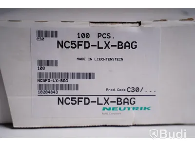 XLR-uttag 100 st, Neutrik NC5FD-LX-BAG. Ny. Obruten förpackning.