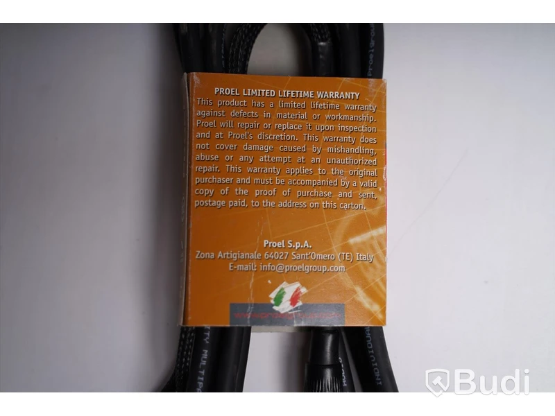 Telekabel till XLR hane och hona 3m 6st, Proel Audio Video Cable. Ny, Obruten förpackning.