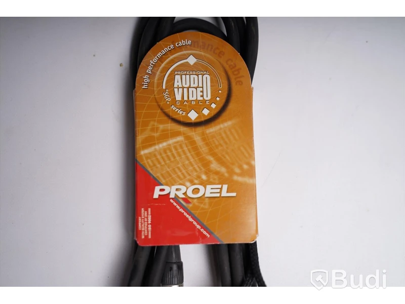 Telekabel till XLR hane och hona 5st, Proel Audio Video Cable. Ny, Obruten förpackning.
