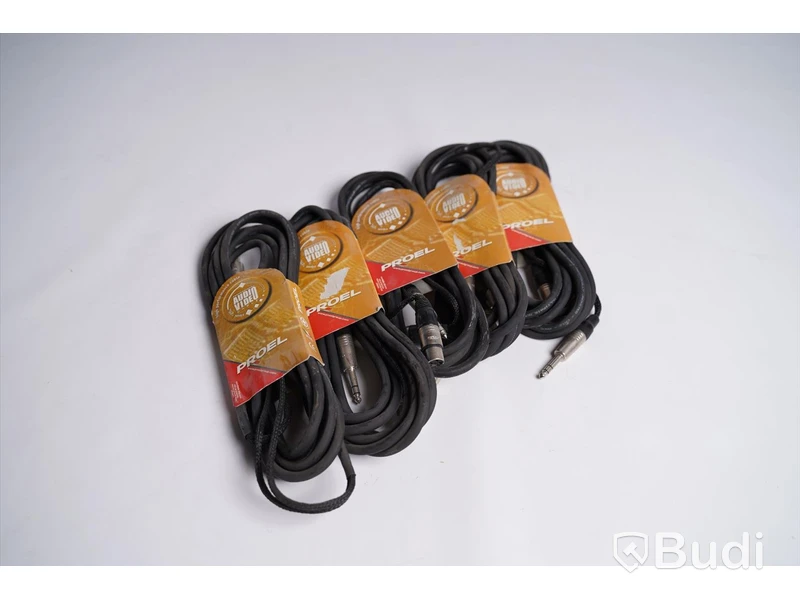 Telekabel till XLR hane och hona 5st, Proel Audio Video Cable. Ny, Obruten förpackning.