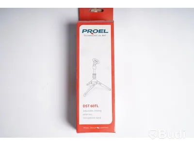 Mikrofonstativ och mikrofonkabel, Proel DST 60TL Microphone Stand, Proel Audio Video Cable. Ny, Obruten förpackning.