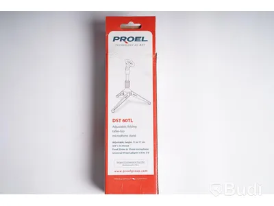 Mikrofonstativ och mikrofonkabel, Proel DST 60TL Microphone Stand, Proel Audio Video Cable. Ny, Obruten förpackning.