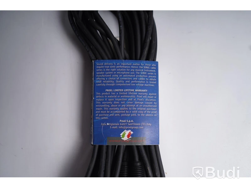 XLR-kabel 4st, Proel Sonic 280. Ny, Obruten förpackning.